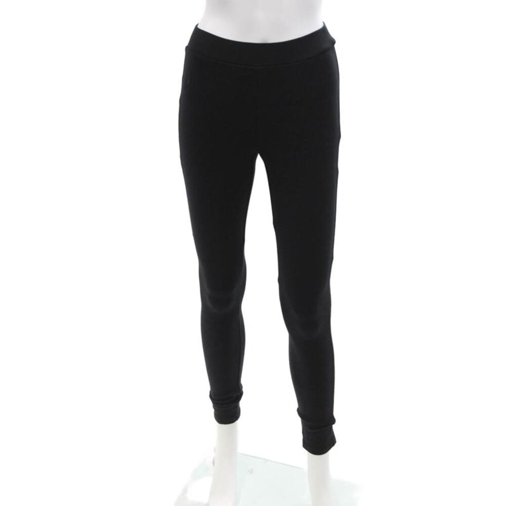 Theory Womens Shawn C2 Luxe Ponte Pull On Leggings Black Size Petite